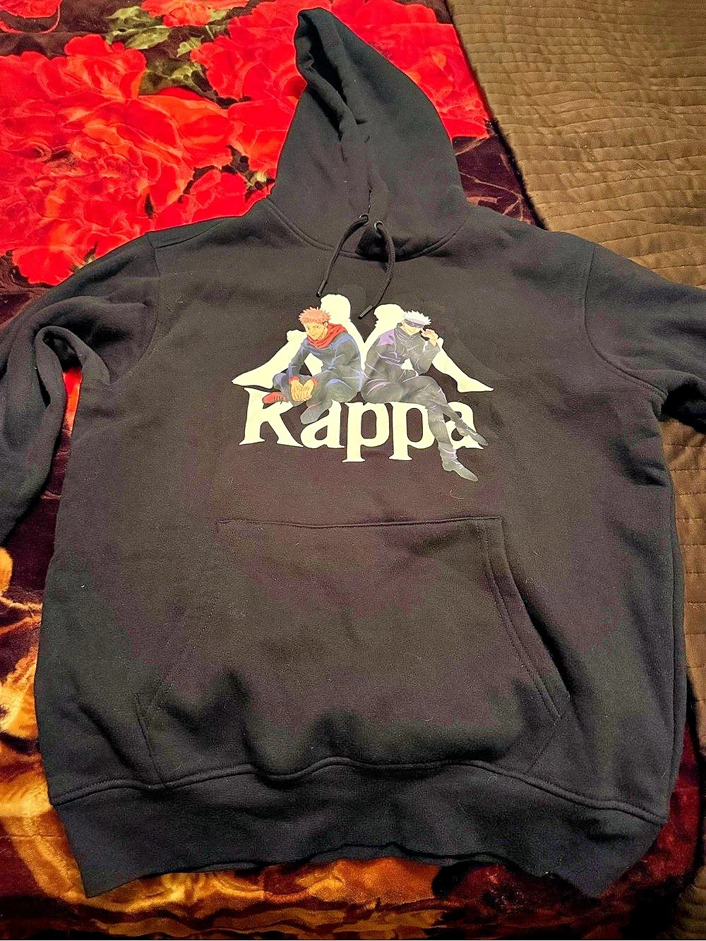 Kappa x Jujutsu Kaisen Yuji Gojo Pullover Black & White Hoodie